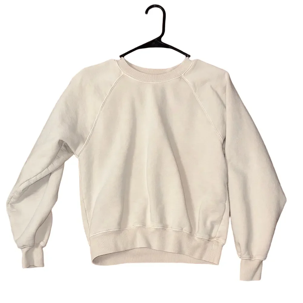 Wilfred Free Aritzia Woman’s Size XXS Oversized Sweatshirt Beige Crew Neck